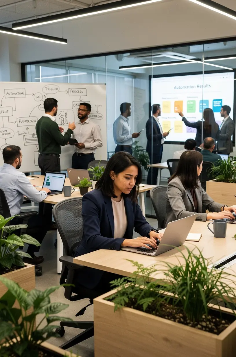 Professional team collaboration